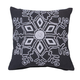 Winter Snowflake 18" x 18" Throw Pillow with Insert