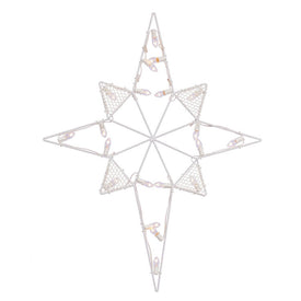 39" Pre-Lit Star of Bethlehem Wire Silhouette Outdoor Christmas Decoration with C7 Lights