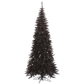 7.5' Unlit Black Fir Artificial Christmas Tree