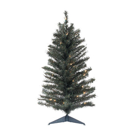 3' Pre-Lit Canadian Pine Artificial Christmas Tree with 35 Clear Dura-Lit Lights