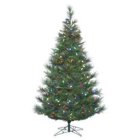 7.5' Pre-Lit Norway Pine Artificial Christmas Tree with 375 Multi-Colored C7 LED Lights