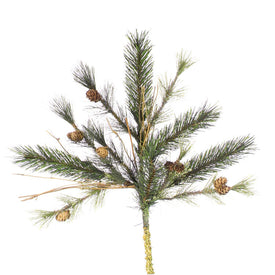 18" Mixed Country Pine Sprays with Pine Cones and Grapevines 4-Pack