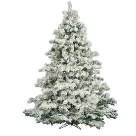 4.5' Flocked Alaskan Pine Artificial Christmas Tree without Lights