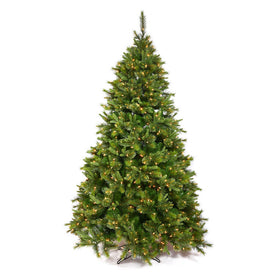 7.5' Cashmere Slim Artificial Christmas Tree with Clear Dura-Lit Lights
