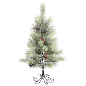 3' Unlit Frosted Bellevue Pine Artificial Christmas Tree