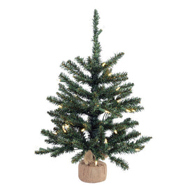 2' Pre-Lit Anoka Pine Artificial Christmas Tree with Warm White Dura-Lit LED Lights