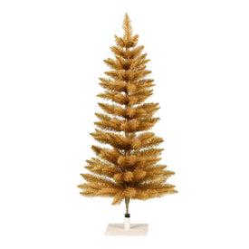 3' x 18" Unlit Gold Fir Artificial Christmas Pencil Tree