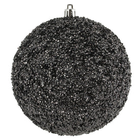 4.75" Limestone Beaded Ball Ornaments with Drilled Caps 6 Per Bag