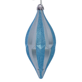 10" Baby Blue Candy Glitter Shuttle Ornaments 2 Per Bag