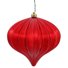 5.5" x 5.7" Red Shiny Onion Christmas Ornaments 3 Per Bag