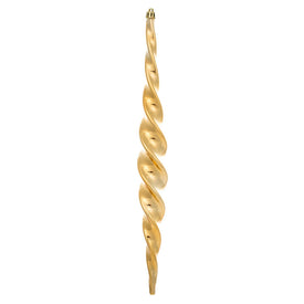 14.6" Copper Gold Shiny Spiral Icicles 2 Per Box
