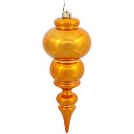 14" Antique Gold Shiny Finial Ornament