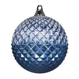 12" Periwinkle Glitter Candy Durian Ball Ornaments 4 Per Pack