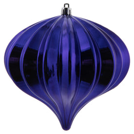 5.5" x 5.7" Purple Shiny Onion Christmas Ornaments 3 Per Bag