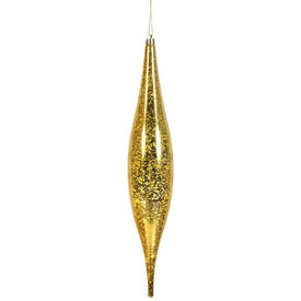 13" Honey Gold Mercury Rain Drop Ornaments 2 Per Bag