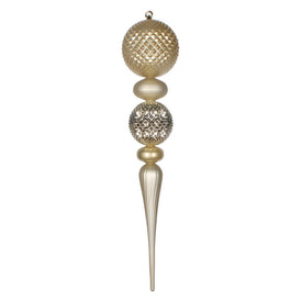 33" Champagne Durian Finial Ornament