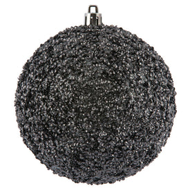 4" Limestone Beaded Ball Ornaments with Drilled Caps 6 Per Bag