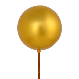 18" Honey Gold Ball Ornament Picks 6 Per Bag