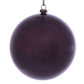 4.75" Burgundy Wood Grain Ball Ornaments 4 Per Pack