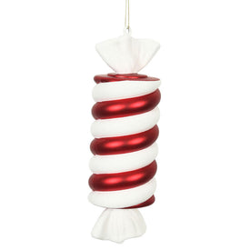 12" Red/White Twisted Candy Ornaments 2 Per Box
