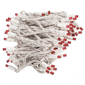 100-Count Magenta Wide-Angle LED Christmas Light Strand on 34' White Wire