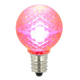 Replacement Pink G30 Faceted LED Bulbs 25-Pack