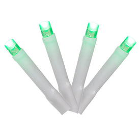 144-Count Green Cluster Light Set on 24' White Wire