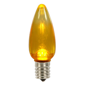 Replacement Transparent Yellow Dimmable C9 LED Bulbs 25-Pack