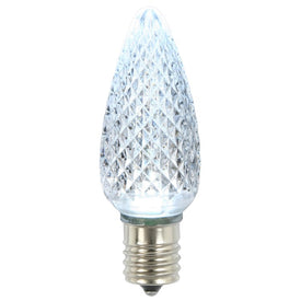 Replacement Cool White C9 Faceted Twinkle LED Bulbs 25-Pack