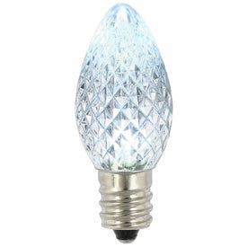 Replacement Cool White C7 Faceted LED Bulbs 25-Pack