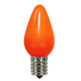 Replacement Orange Ceramic C7 LED Bulbs 25-Pack