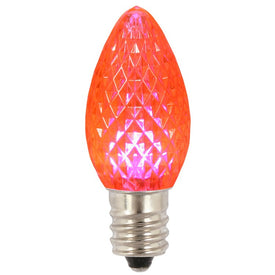 Replacement Pink C7 Faceted LED Bulbs 25-Pack