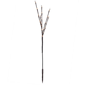 60-Count Gold Wide-Angle LED Twig Light Set on Brown Wire 3-Pack