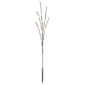 60-Count Warm White Twinkle Wide-Angle LED Twig Light Set on Brown Wire 3-Pack