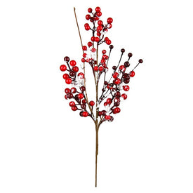 18" Red Snow Berry Picks 3-Pack