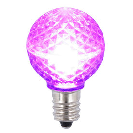 Replacement Purple G30 Faceted LED Bulbs 25-Pack