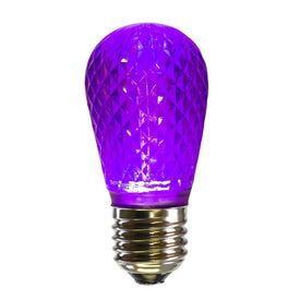 Replacement Purple S14 Faceted LED Bulbs 10-Pack