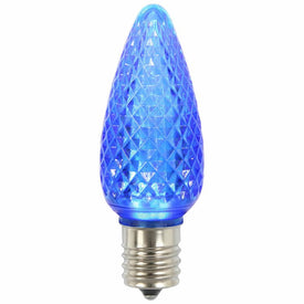Replacement Blue C9 Faceted Twinkle LED Bulbs 25-Pack