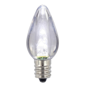 Replacement Transparent Pure White Dimmable C7 LED Bulbs 25-Pack