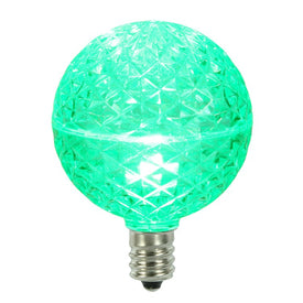 Replacement Green G50 Faceted LED Bulbs 10-Pack