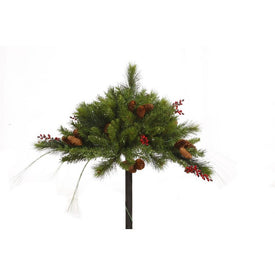 16" x 33" Unlit Mixed Berry and Pine Cone Artificial Christmas Urn Filler