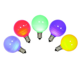 Replacement Multi-Color G40 Ceramic LED Bulbs 25-Pack