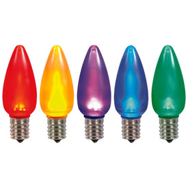 Replacement Multi-Color Twinkle C9 Ceramic LED Bulbs 25-Pack