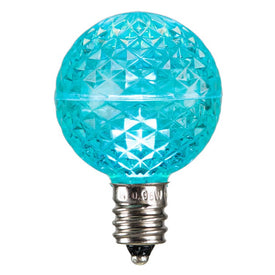 Replacement Teal G40 Faceted LED Bulbs 25-Pack