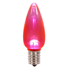Replacement Transparent Pink Dimmable C9 LED Bulbs 25-Pack