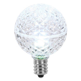 Replacement Cool White G40 Faceted LED Bulbs 25-Pack