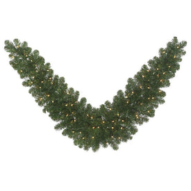 48" Pre-Lit Oregon Fir Artificial Christmas Swag with 50 Clear Lights