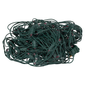120-Count Purple Wide-Angle Twinkle LED Net Lights on Green Wire