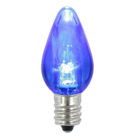 Replacement Transparent Blue Twinkle Dimmable C7 LED Bulbs 25-Pack