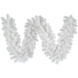 9' x 12" Unlit Crystal White Spruce Artificial Christmas Garland
